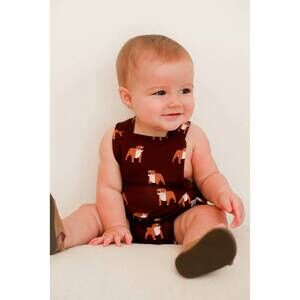 NEW SOUTHERN SLUMBER bulldog bamboo sun bubble with adjustable straps in maroon